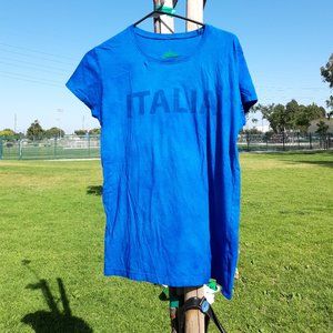 ITALY ITALIA Soccer T shirts Women 100% Cotton SML Sizes NEW